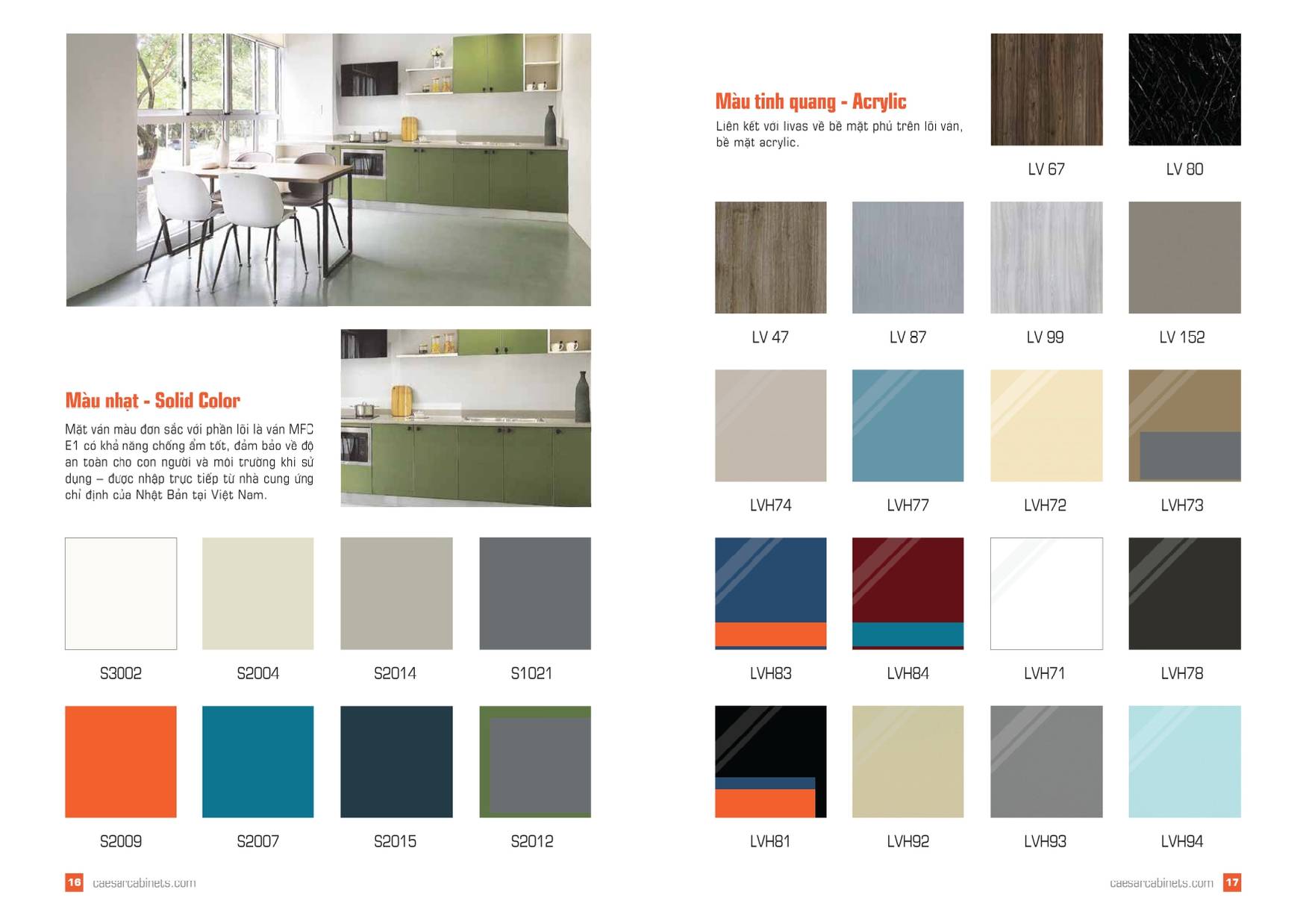 Tủ bếp CAESAR Bảng giá và Catalogue mới nhất 2025 /Page 8